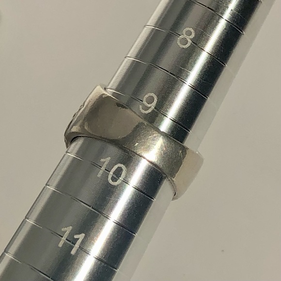 [vintage] Intricate Floral Israeli Sterling Silver Ring - Size 9.5 - Picture 12 of 14